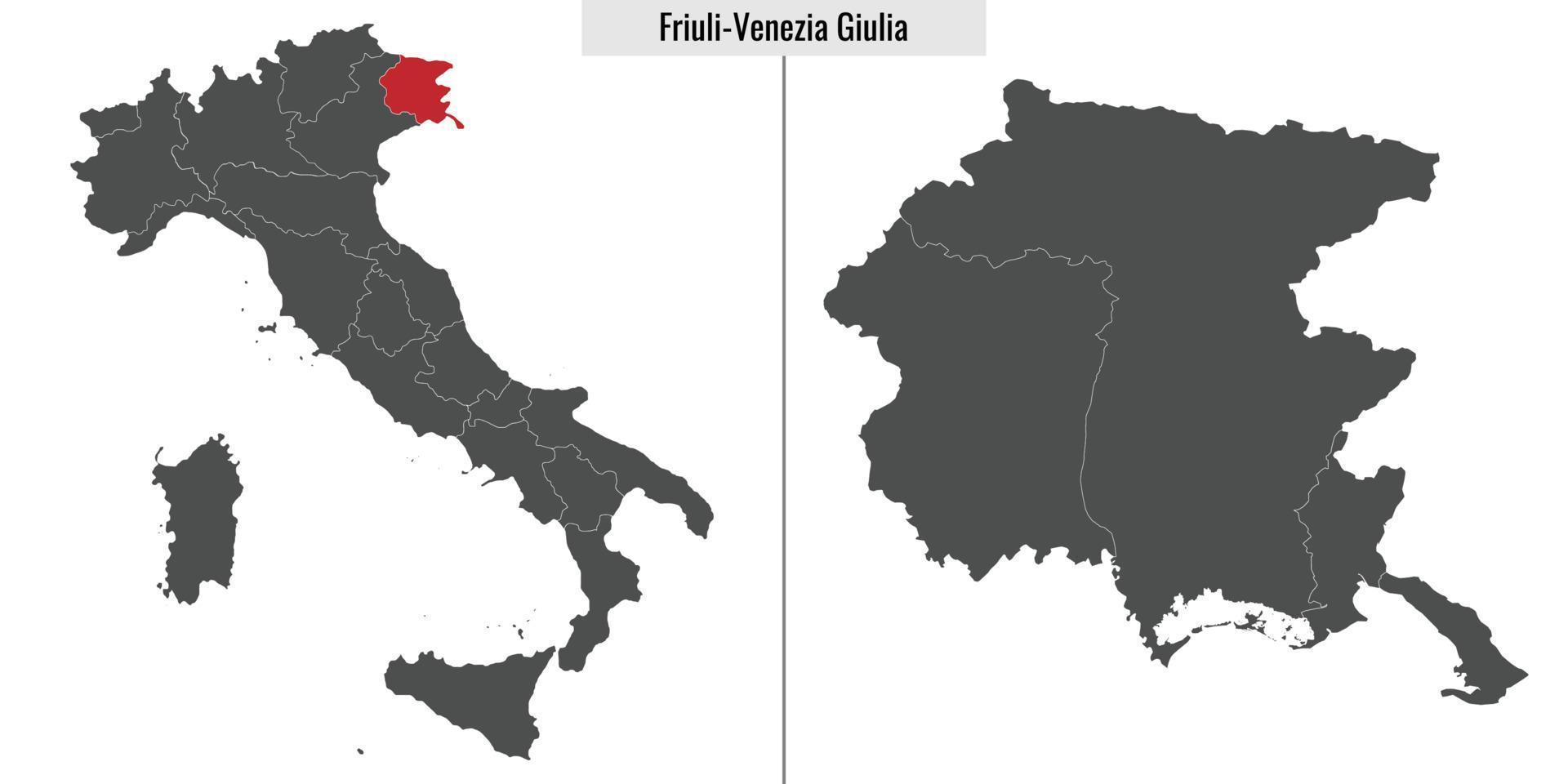 Karta provins av Italien vektor