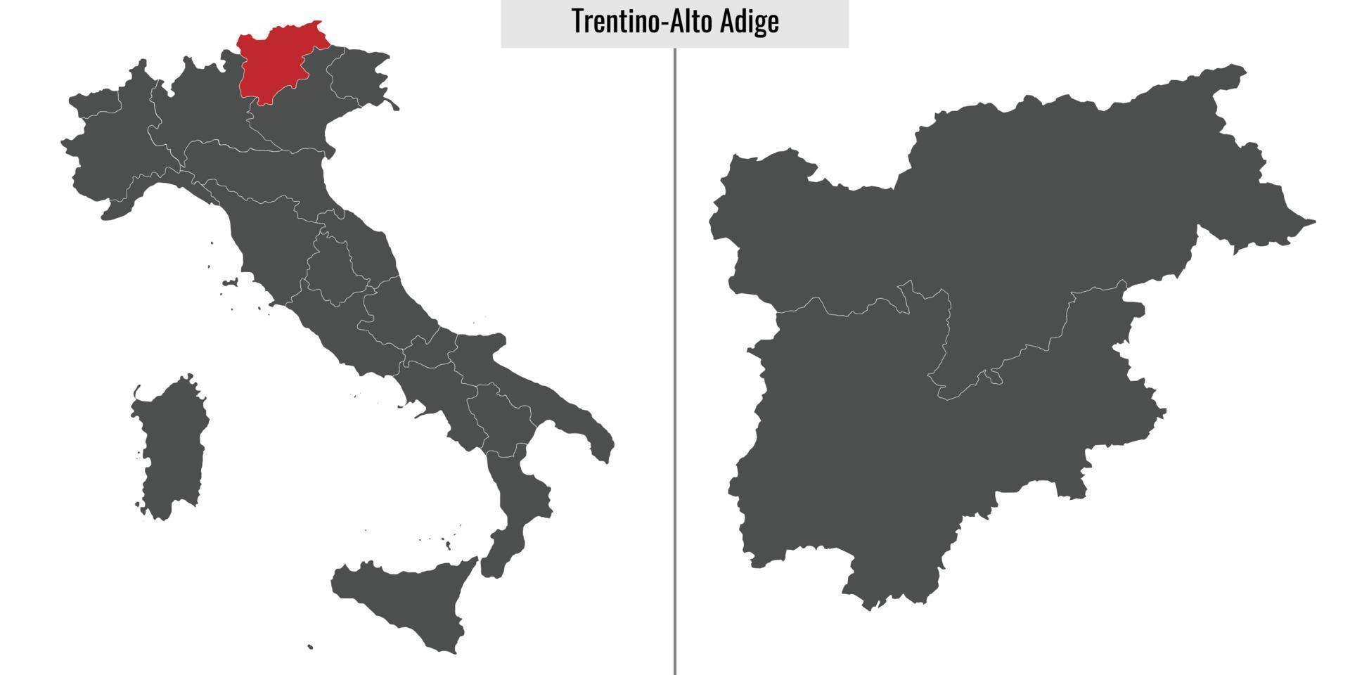 Karte Provinz von Italien vektor