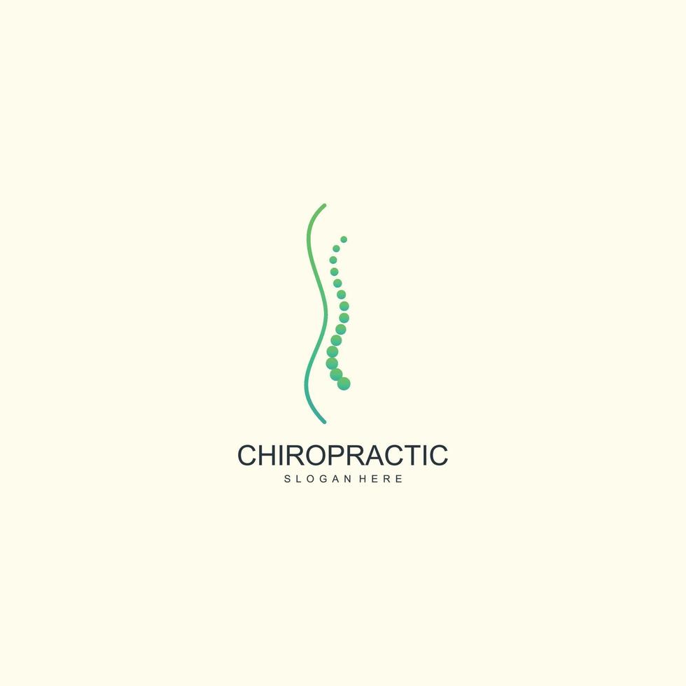 Chiropraktik Logo Design einzigartig Idee Konzept vektor