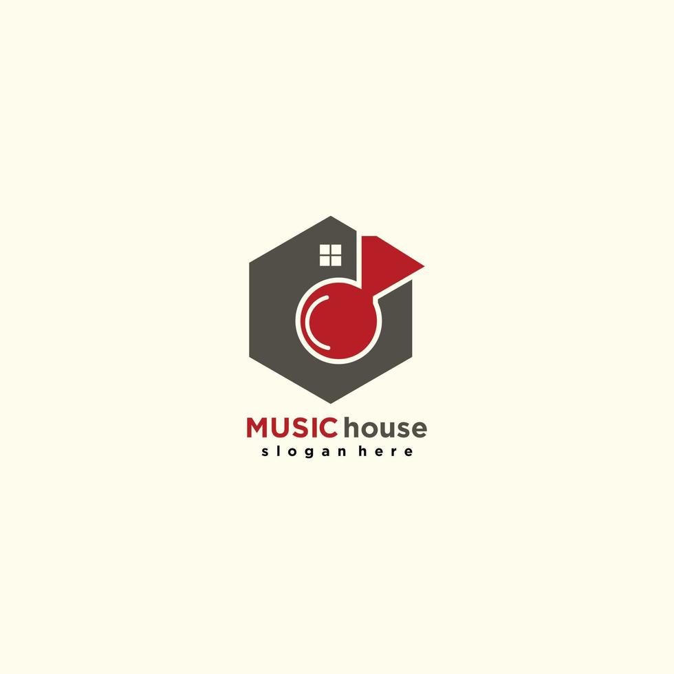 Modernes Haus Logo-Design-Vorlage mit kreativem Konzept vektor