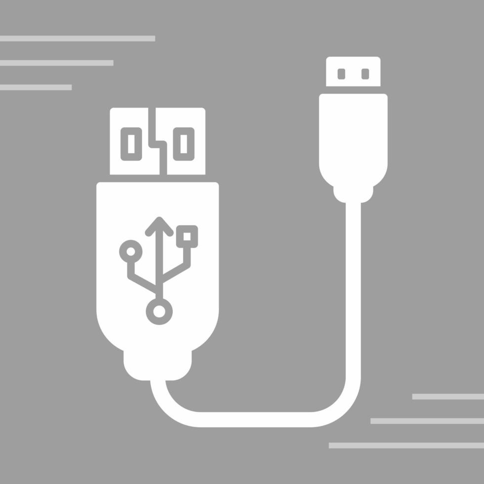 Vektorsymbol für USB-Kabel vektor