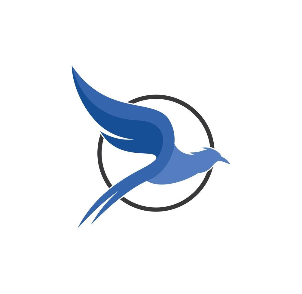 flygande fågel logotypdesign vektor