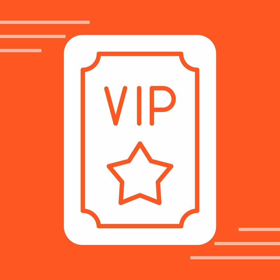 VIP-Pass-Vektor-Symbol vektor