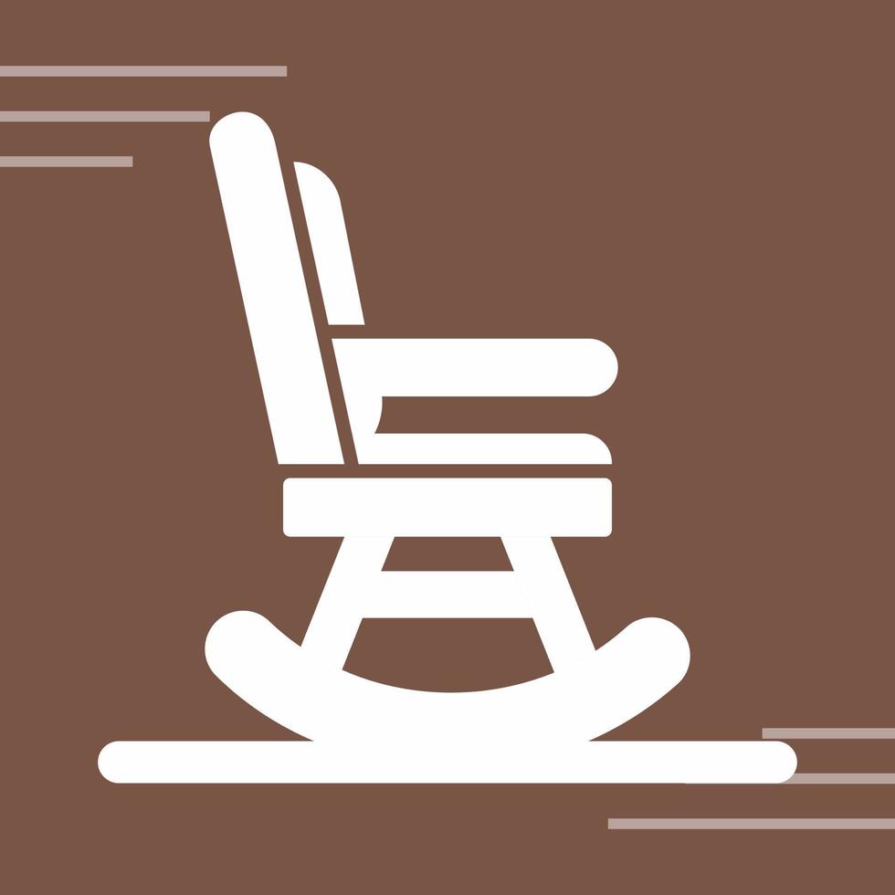 gungande stol vektor ikon