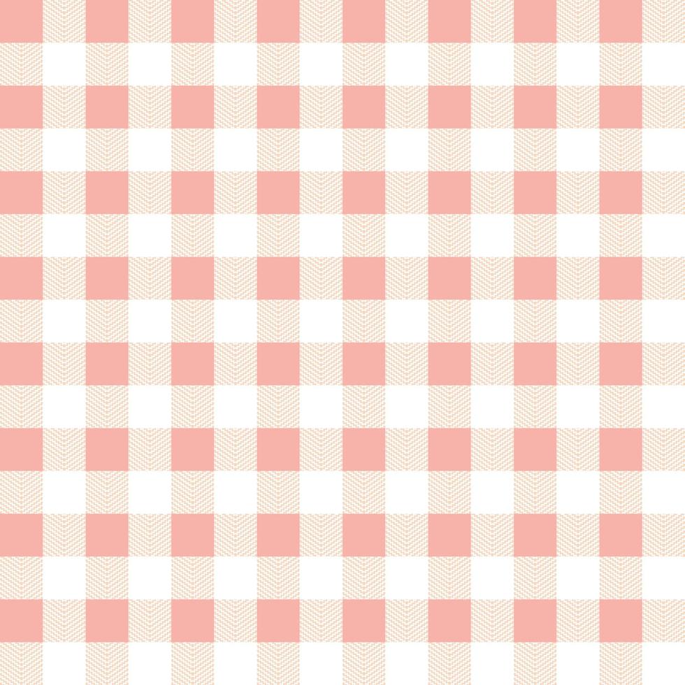 Orange Gingham kariert Baumwolle Stoff nahtlos Vektor Hintergrund zum Kleidung, Hemden, Tischdecken, andere modern Mode Stoffe.