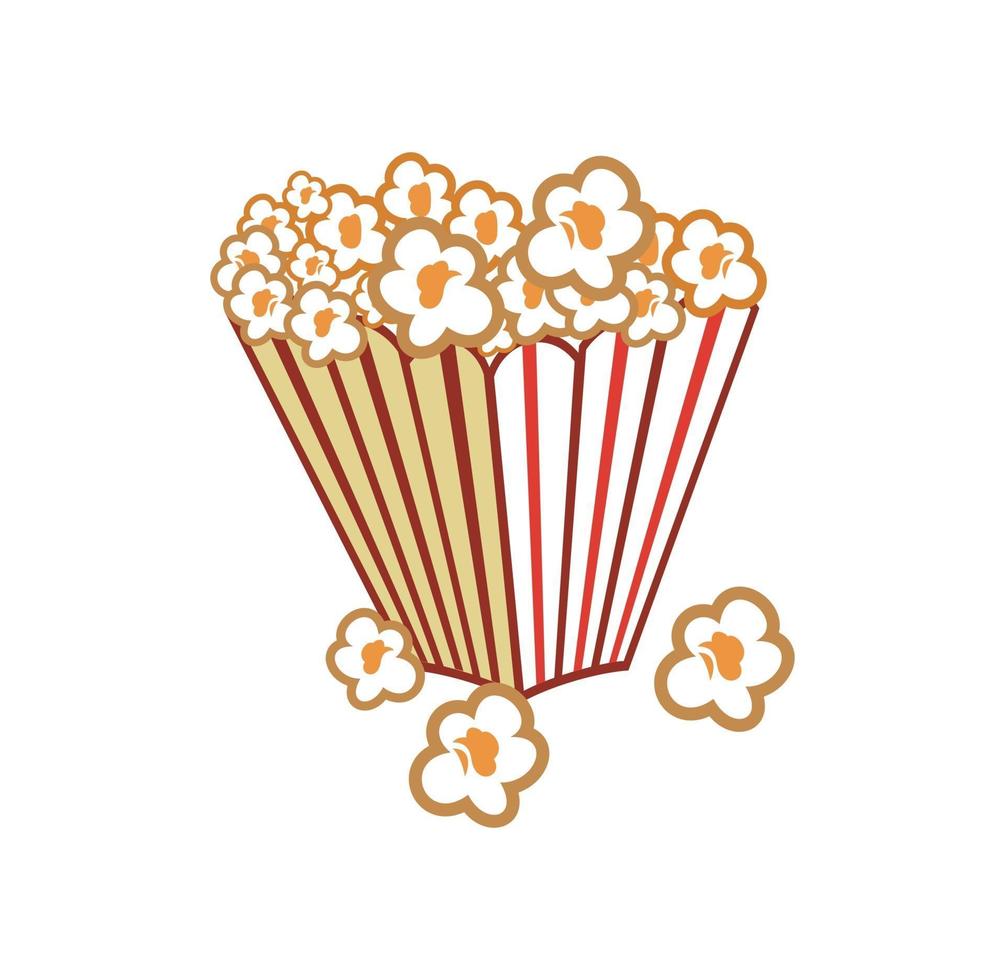 Popcorn in der Tasse Design Illustration vektor