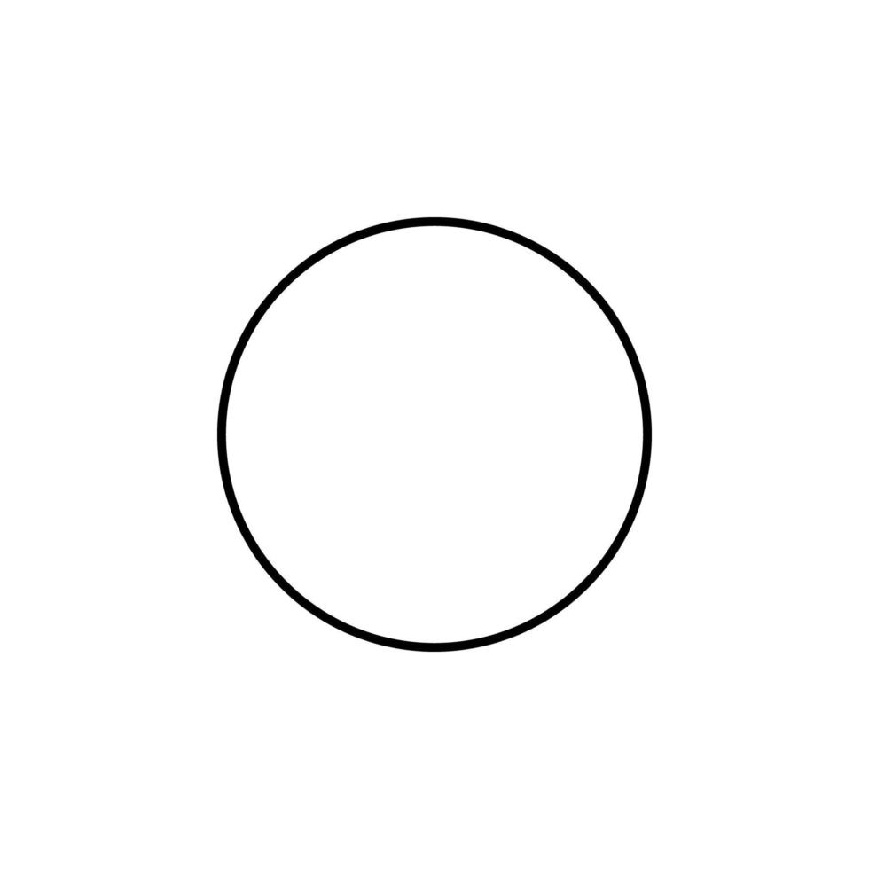 en cirkel vektor ikon