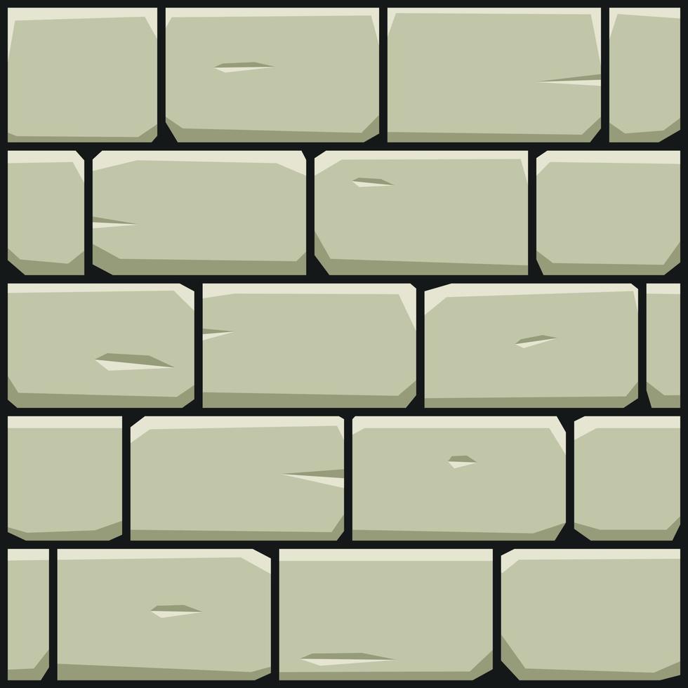 en vägg tillverkad av stor sten block vektor