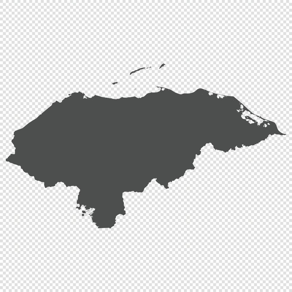 hoch detailliert isoliert Karte Honduras vektor