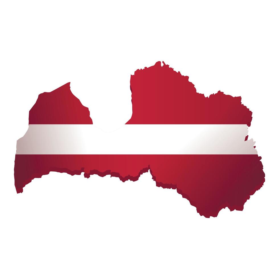 lettland resa ikon tecknad serie vektor. nationell Land vektor