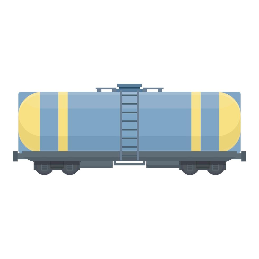 bränsle tank vagn ikon tecknad serie vektor. tåg frakt vektor
