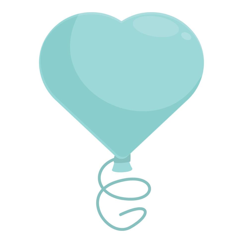 Herz Junge Ballon Symbol Karikatur Vektor. Baby Dusche vektor