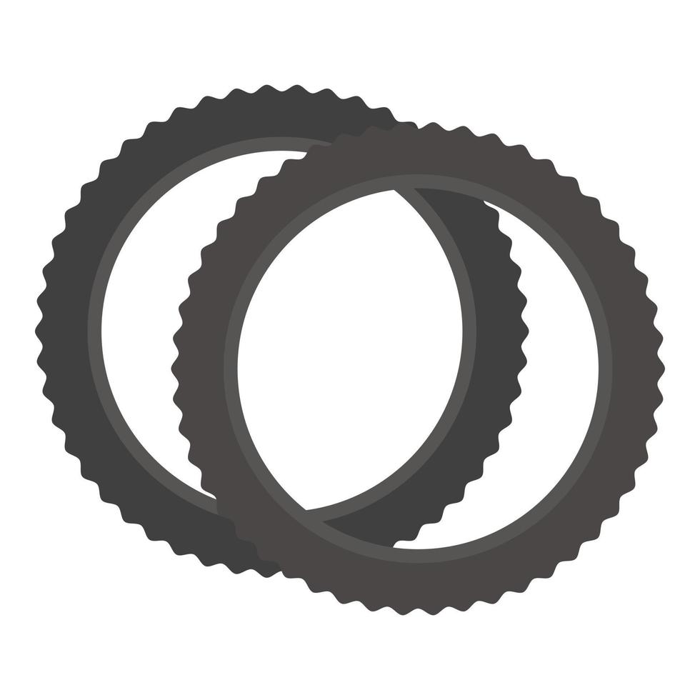 cykel däck ikon tecknad serie vektor. sport Utrustning vektor