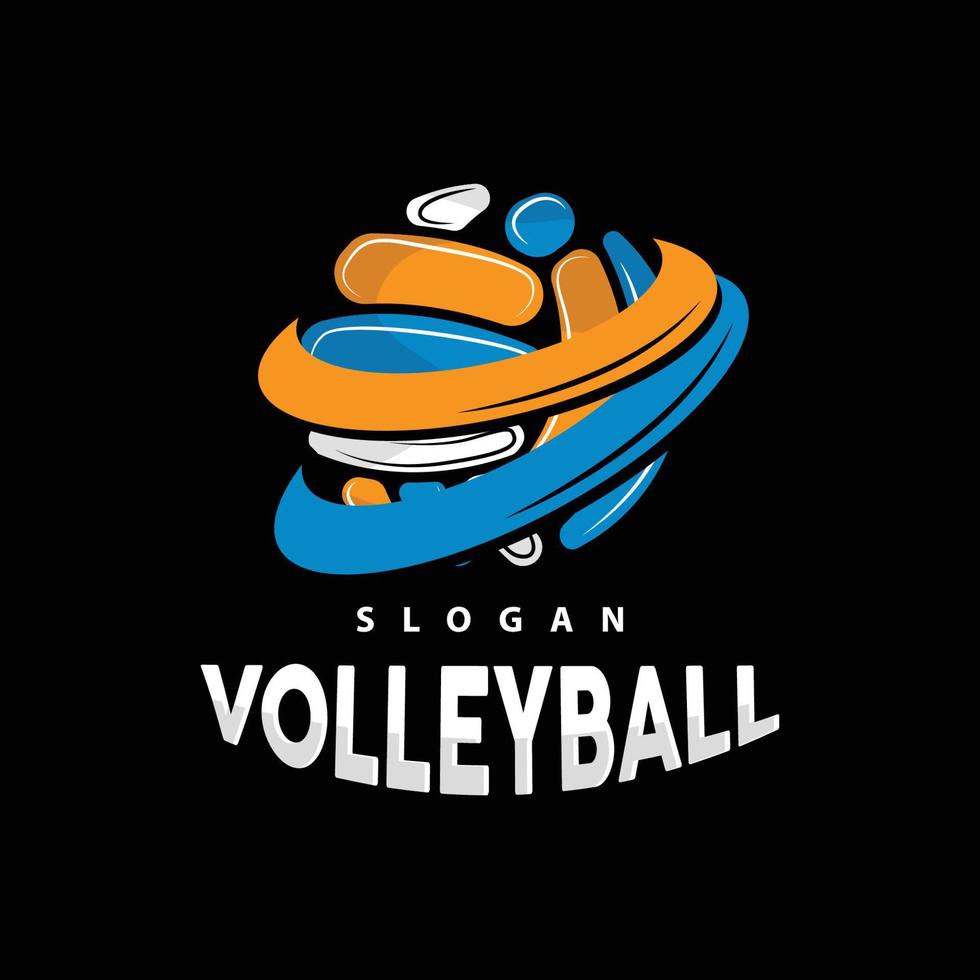 Volleyball Logo, Sport einfach Design, Welt Sport Turnier Vektor, Illustration Symbol Symbol vektor