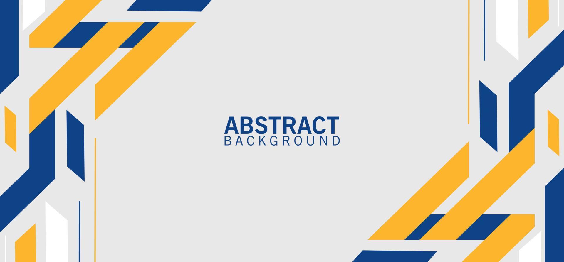 abstrakt modern Blau Gelb geometrisch Banner Linie Formen Streifen Design Hintergrund Hintergrund vektor