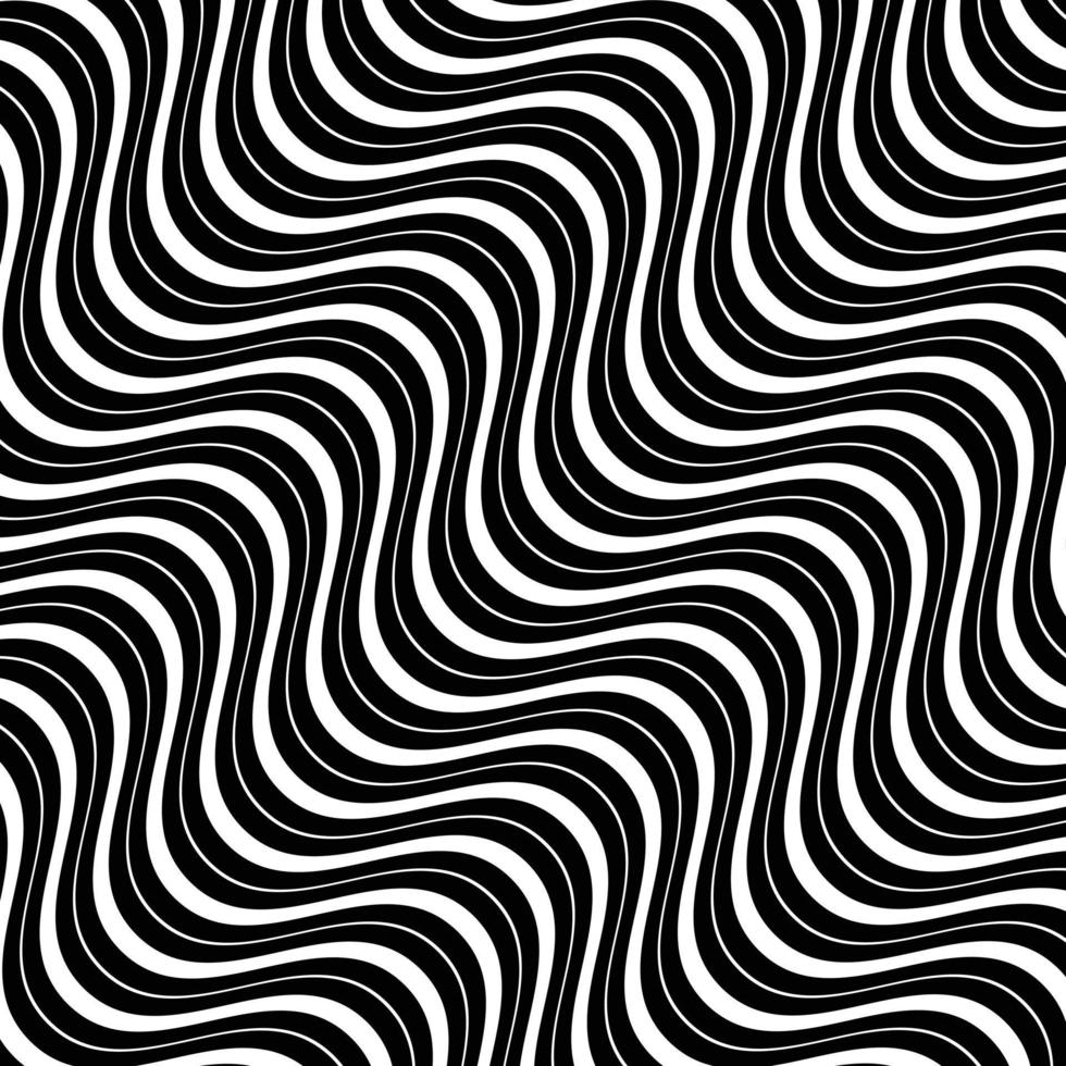 schön schwarz und Weiß diagonal Welle Linie Muster Design. vektor