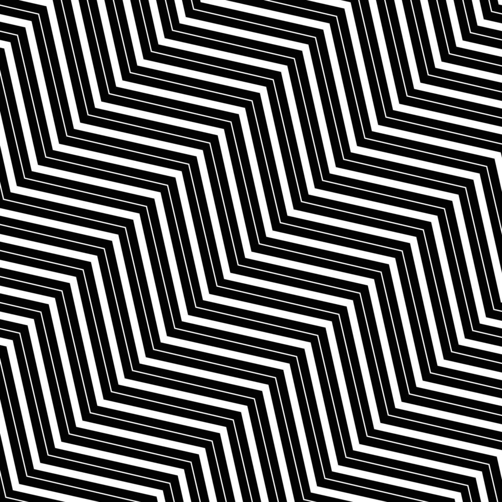 skön svart och vit diagonal Vinka linje mönster. vektor