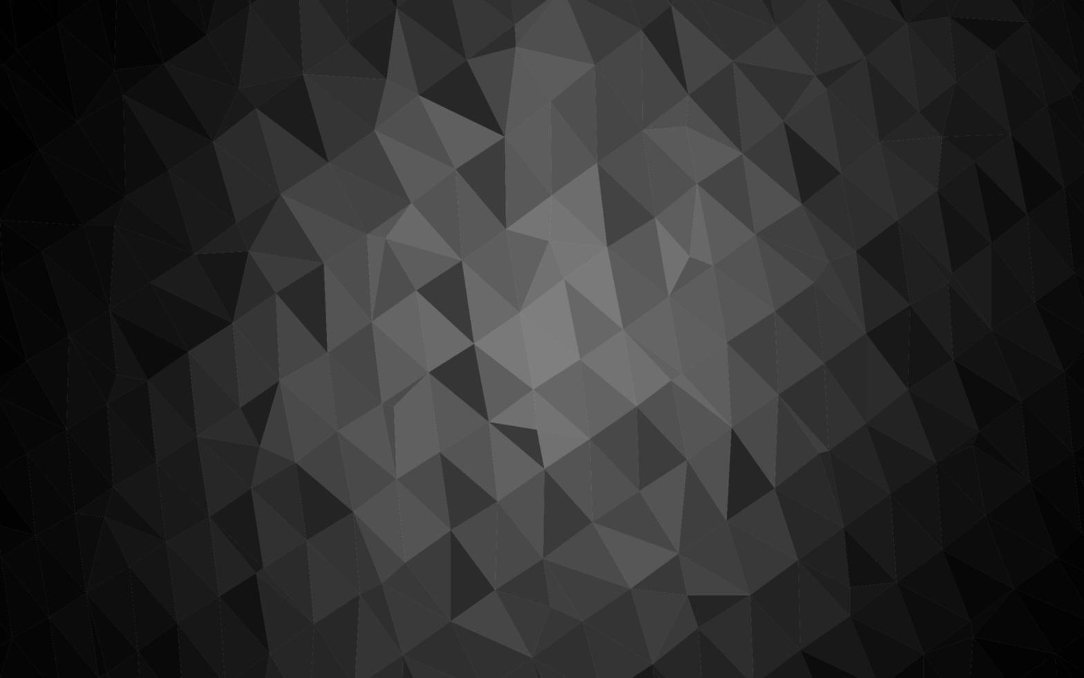 mörkt silver, grå vektor polygonal bakgrund.