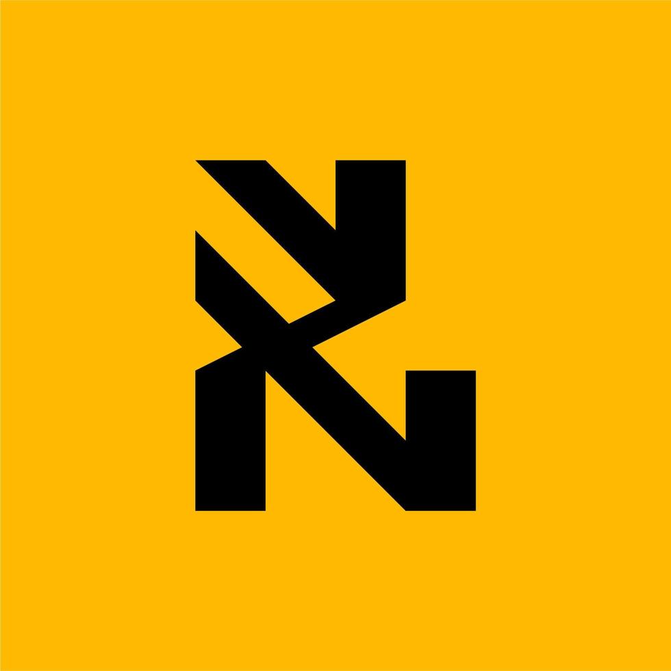 vektor abstrakt brev logotyp abcdefghijklmnopqrstuvwxyz blandad former, abstrakt geometri logotyp