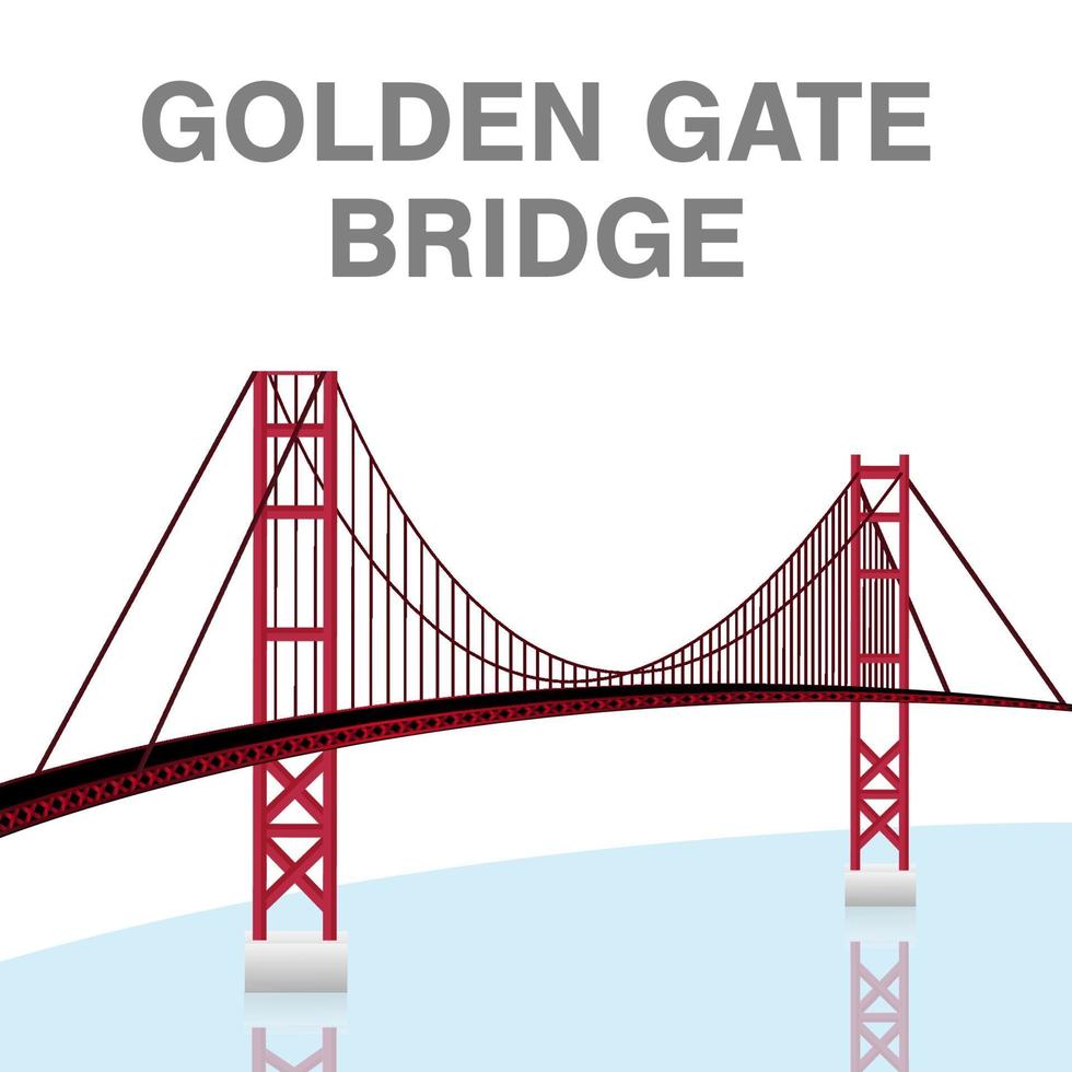 Golden Gate Bridge San Francisco Kalifornien Vektor
