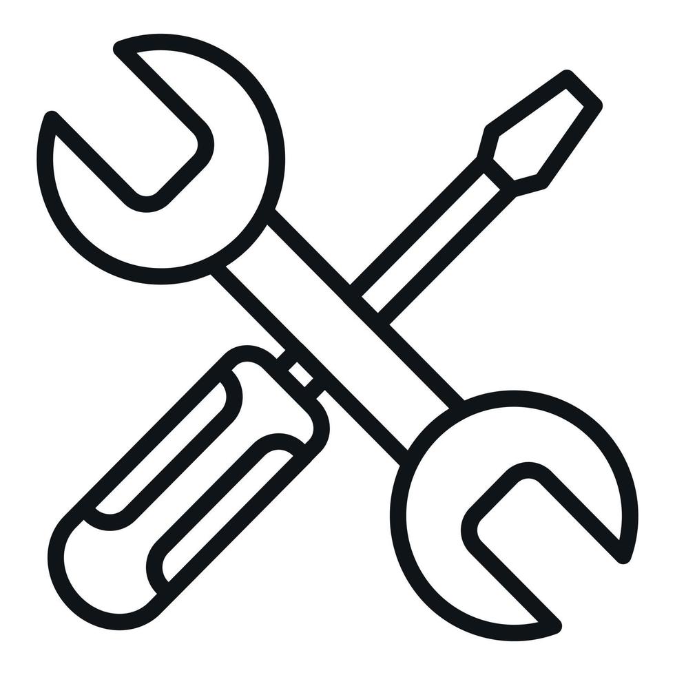 Arbeit Werkzeugkasten Symbol einfach Vektor. Reparatur Bedienung 22872902  Vektor Kunst bei Vecteezy