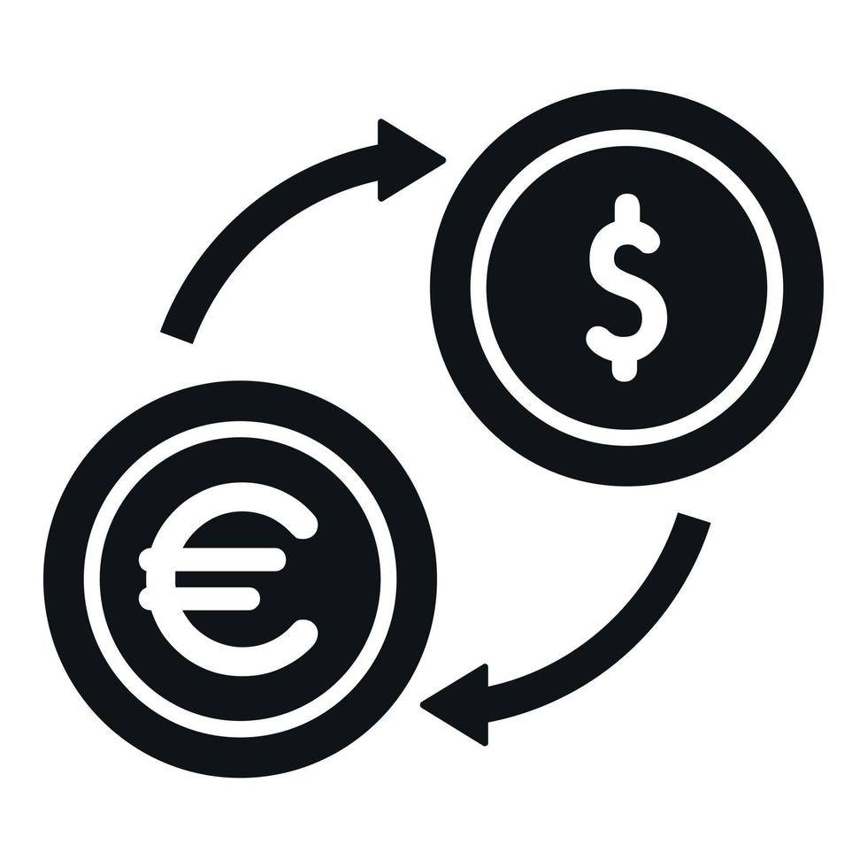 Umwandlung von Geld Symbol einfach Vektor. Bank Finanzen vektor