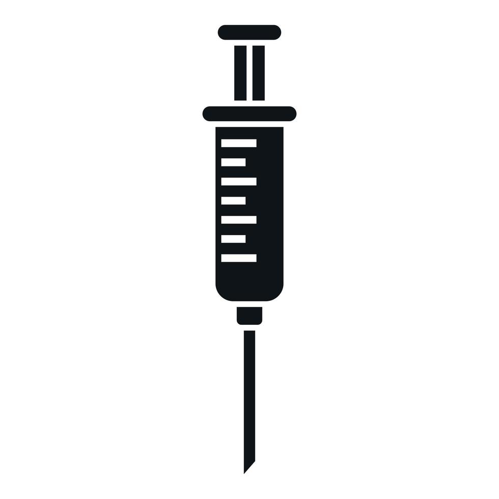 Antidepressivum Injektion Symbol einfach Vektor. Droge Pille vektor