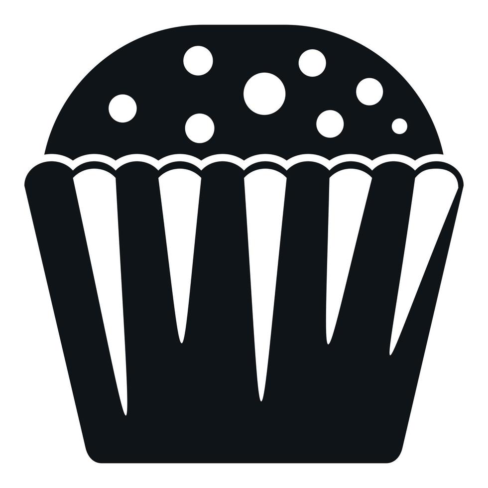 choklad muffin ikon enkel vektor. mat muffin vektor