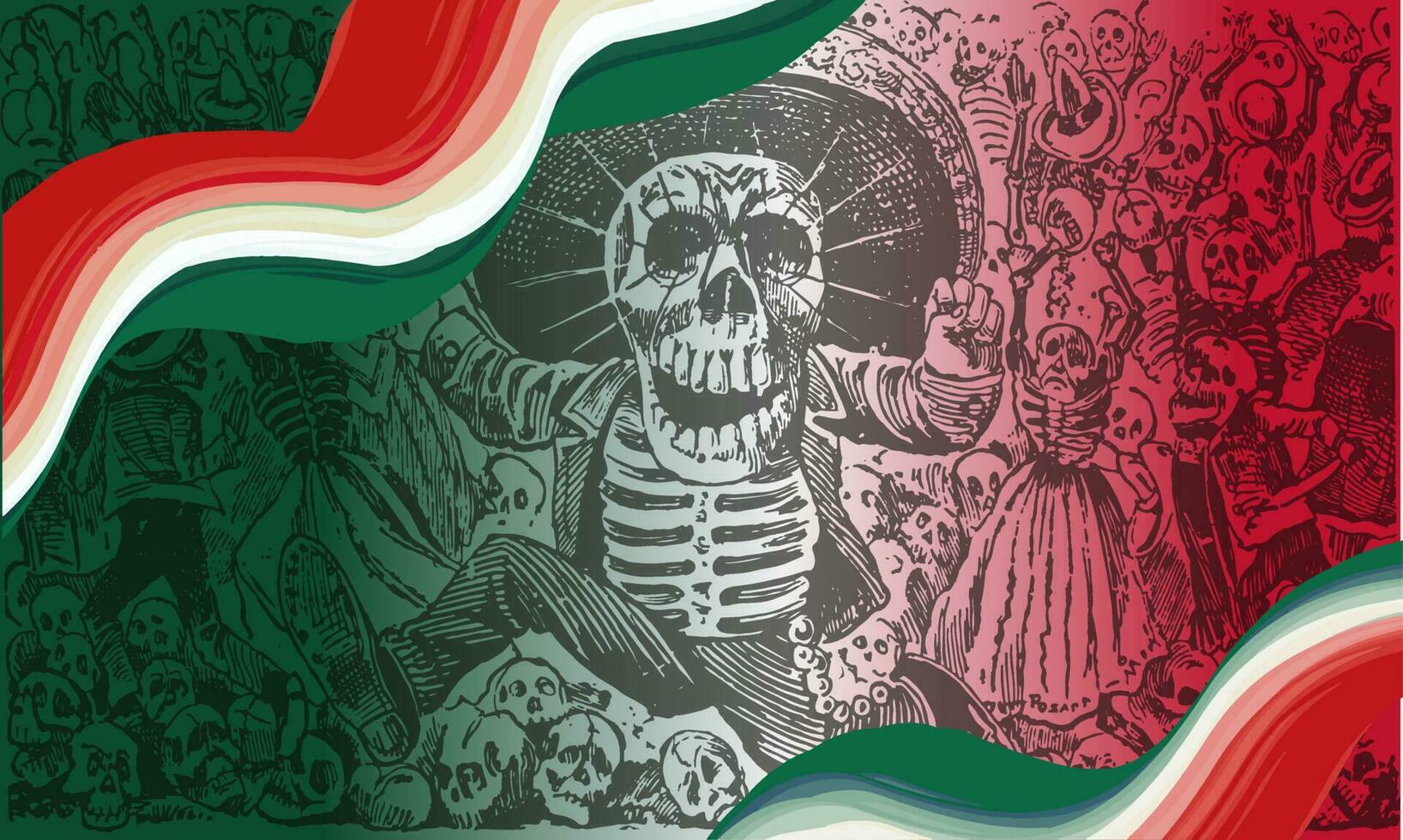 cinco de mayo Semester bakgrund med vätska lutning och kopia Plats för din text. vektor illustration