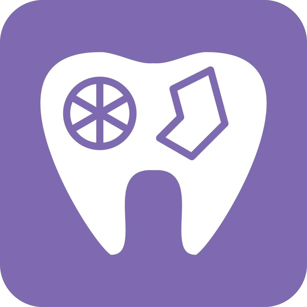 Zahn Infektion Vektor Symbol Design