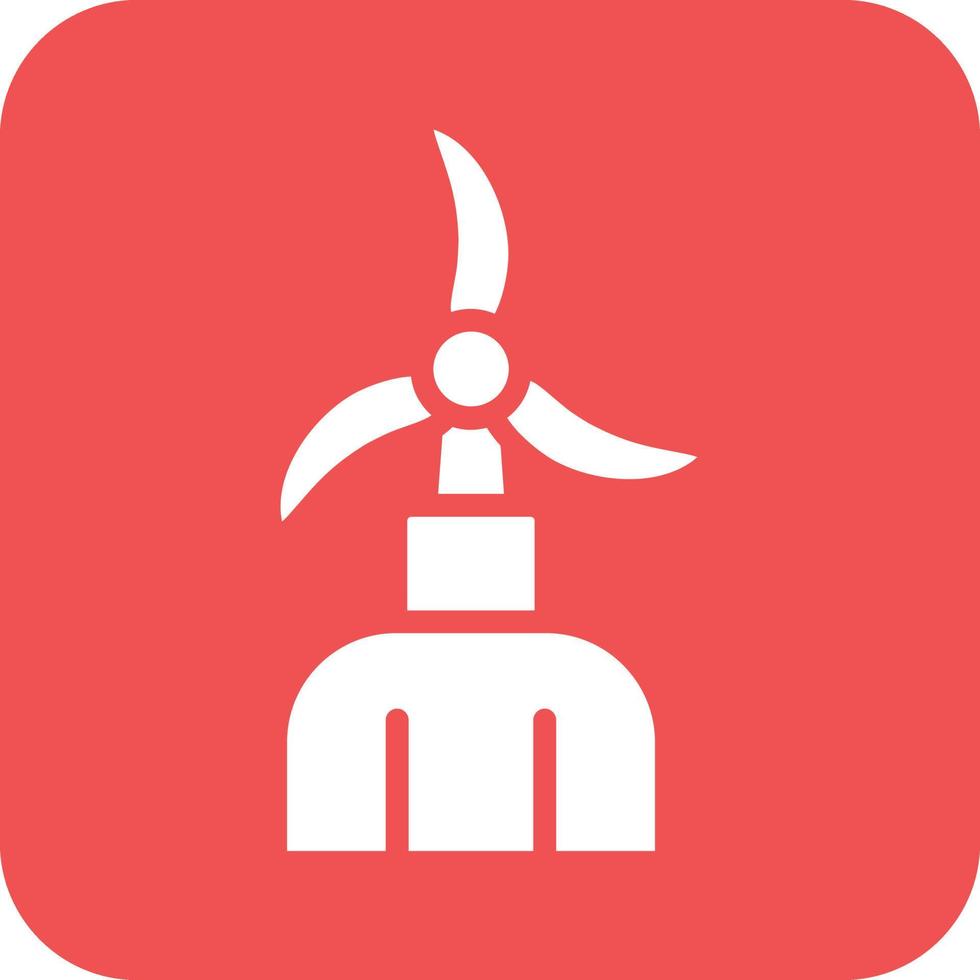 Windmühlen-Vektor-Icon-Design vektor