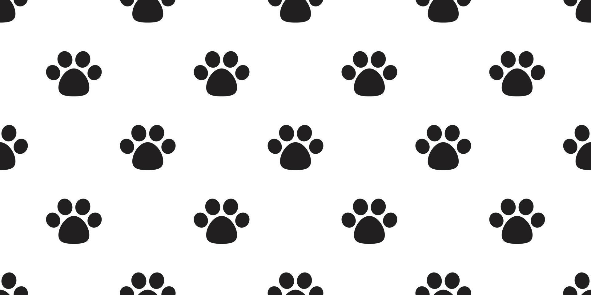 Hund Pfote nahtlos Muster Vektor Fußabdruck Katze Pfote isoliert Hintergrund Fliese Hintergrund