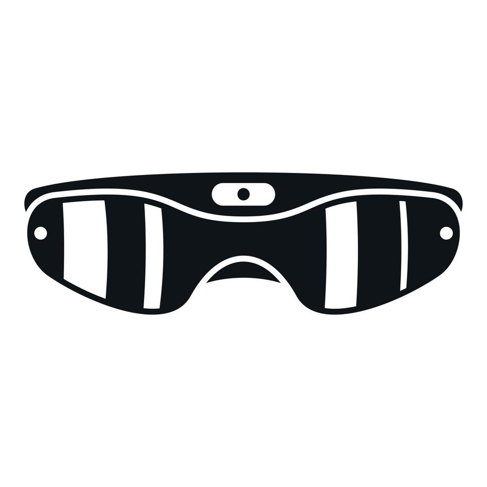 Zukunft vr Brille Symbol einfach Vektor. 3d Headset vektor