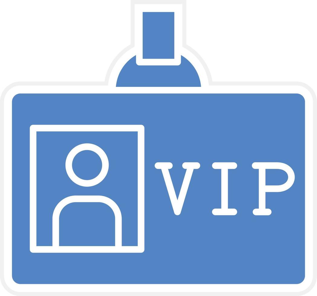 VIP-Pass-Vektor-Icon-Design vektor