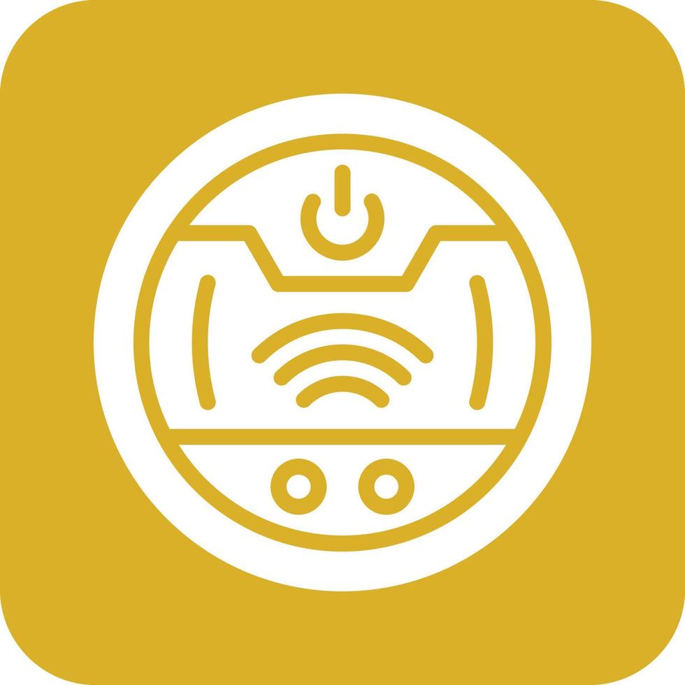 Roboter Vakuum Vektor Symbol Design