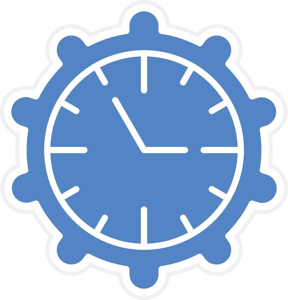 Zeitmanagement-Vektor-Icon-Design vektor