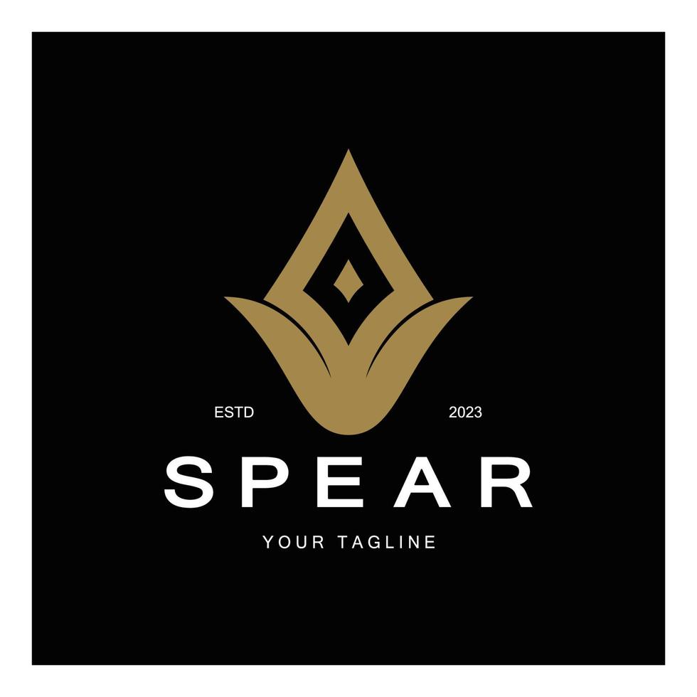 Speer Logo Symbol Vektor Illustration design.head Speer Logo Jahrgang Illustration Design Vektor