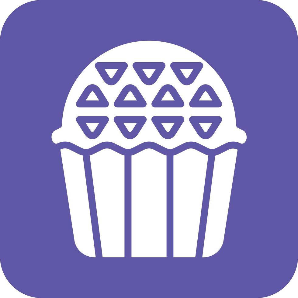 muffin ikon vetor stil vektor