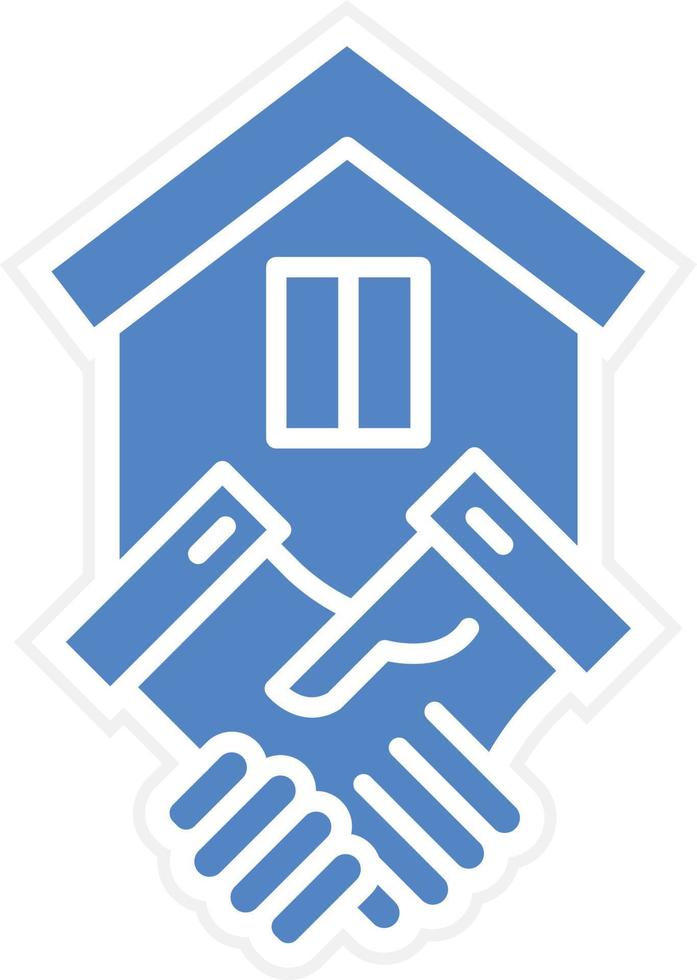 Haus Deal Symbol vetor Stil vektor