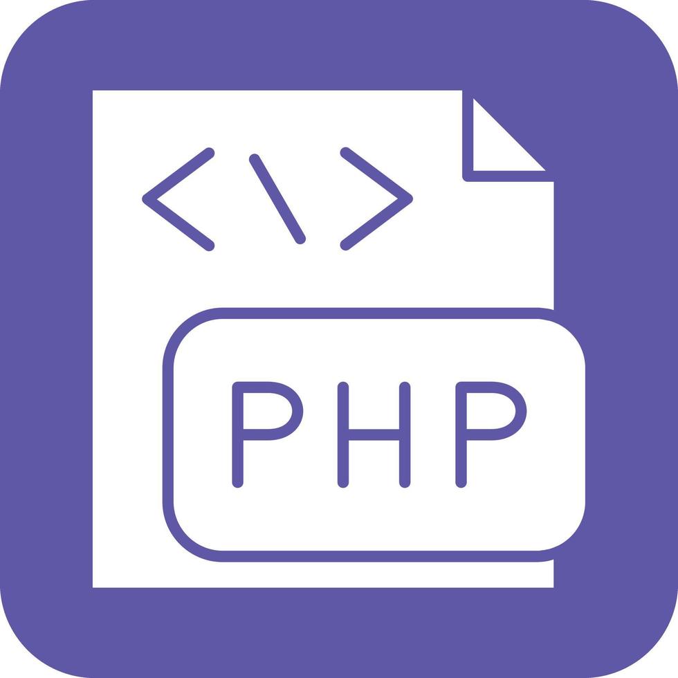 php Datei Symbol vetor Stil vektor