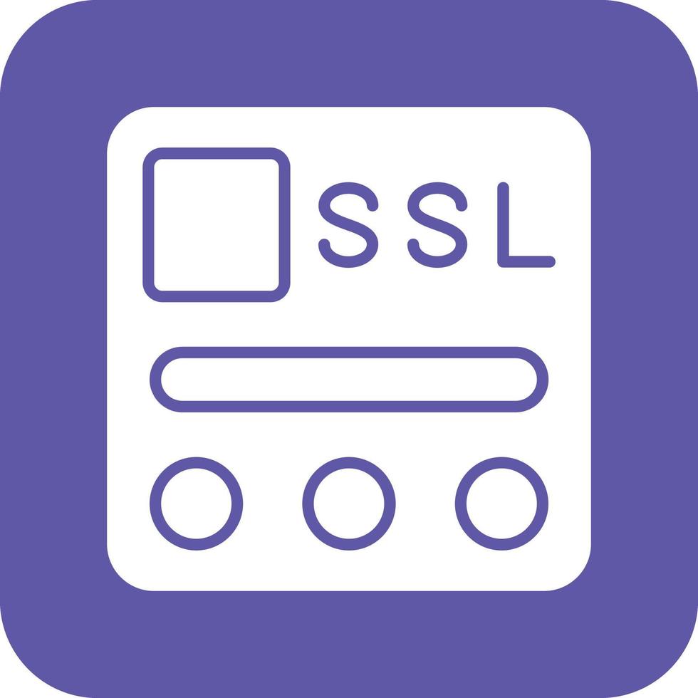 ssl Datei Vektor Symbol Design