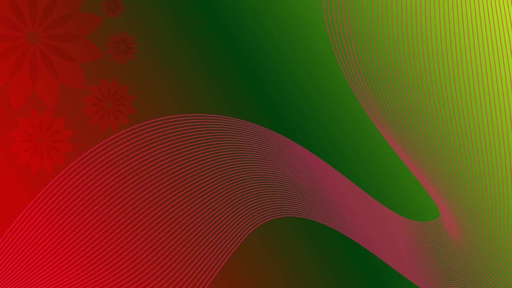 Gradient Welle abstrakt Hintergrund mit Blume vektor