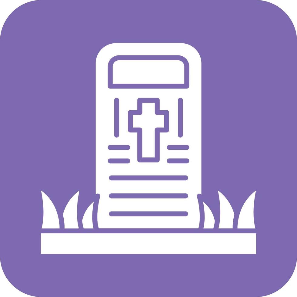 Friedhof-Vektor-Icon-Design vektor