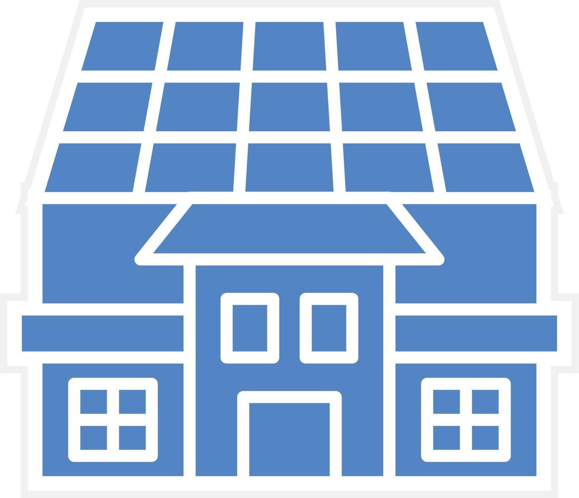 Solar- Haus Symbol vetor Stil vektor