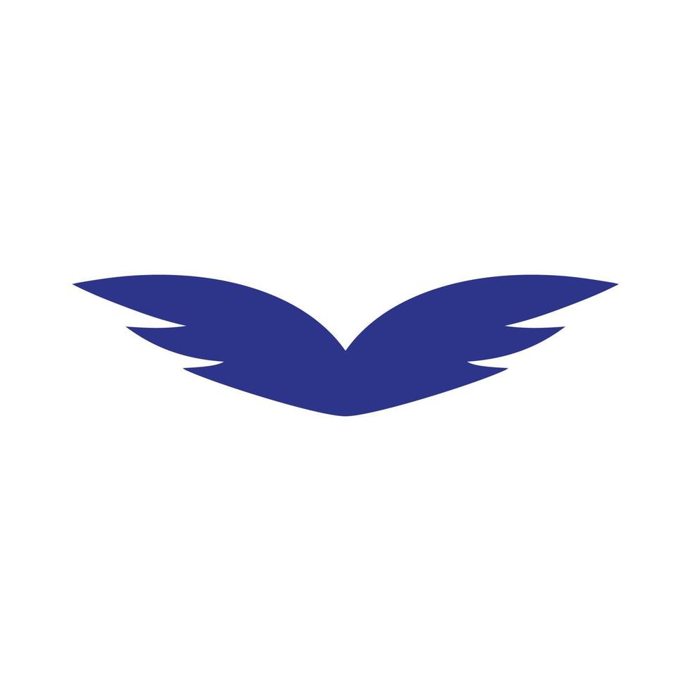 bred vingar flygande fågel logotyp design en vektor