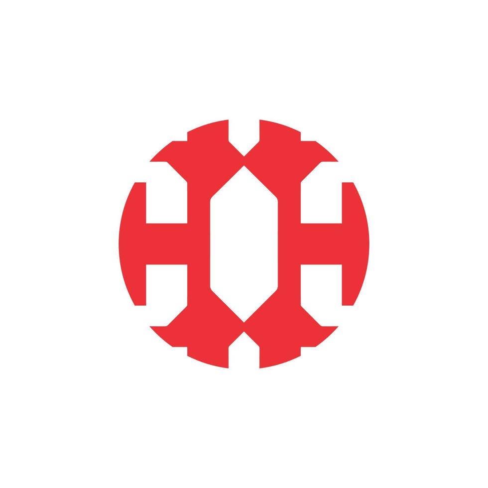 h logotyp design lätt gripande h symbol aa2 vektor
