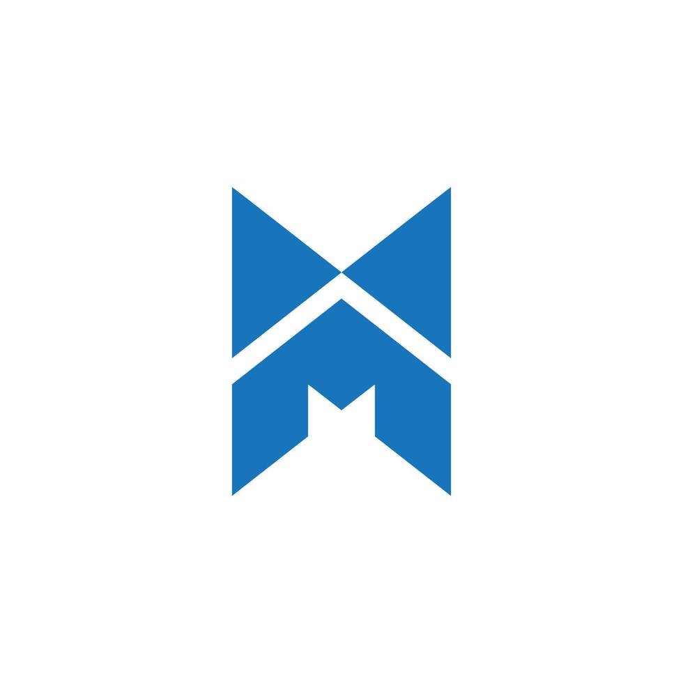 m logotyp design lätt gripande m symbol aa4 vektor
