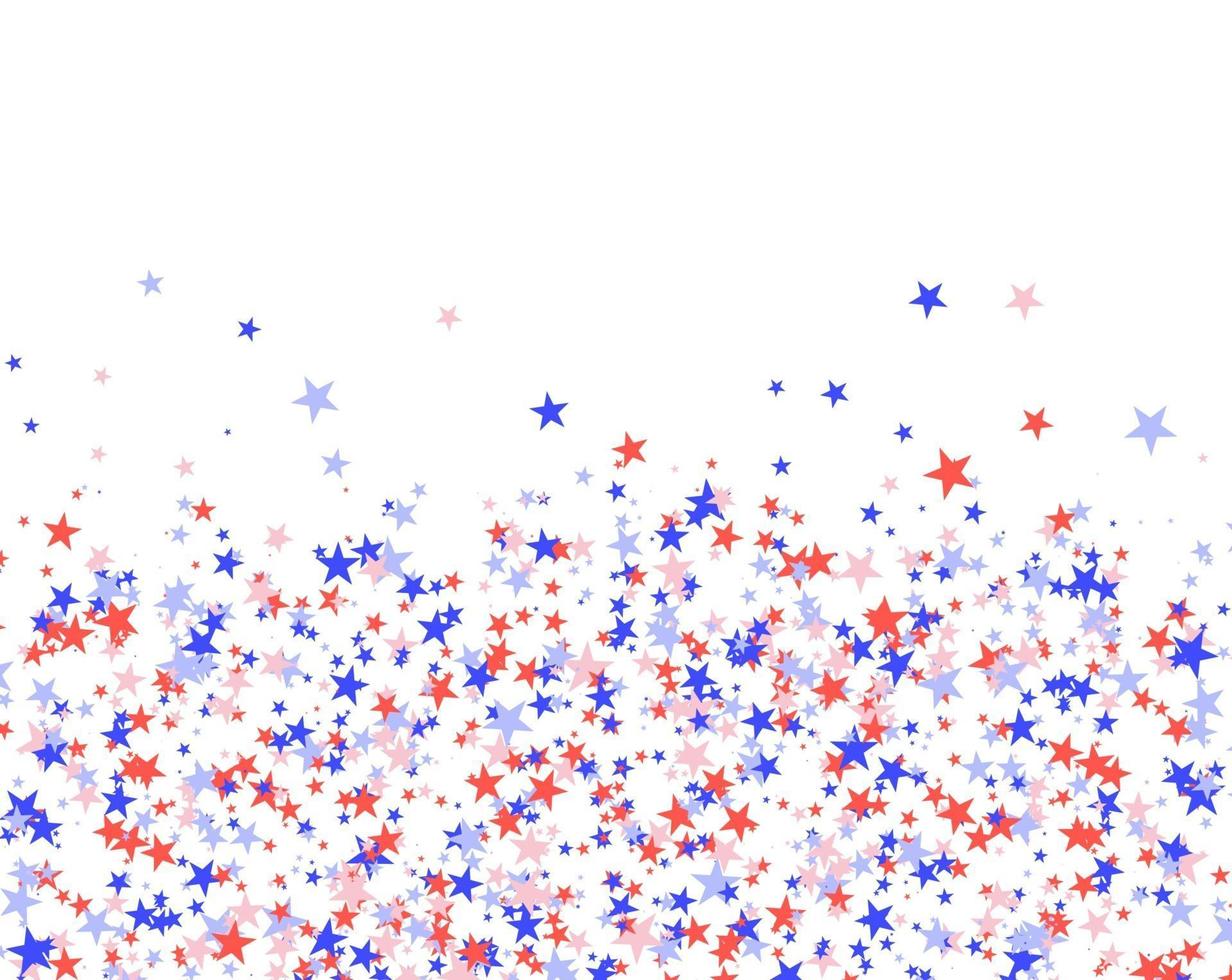 4. Juli Muster aus Sternen vektor