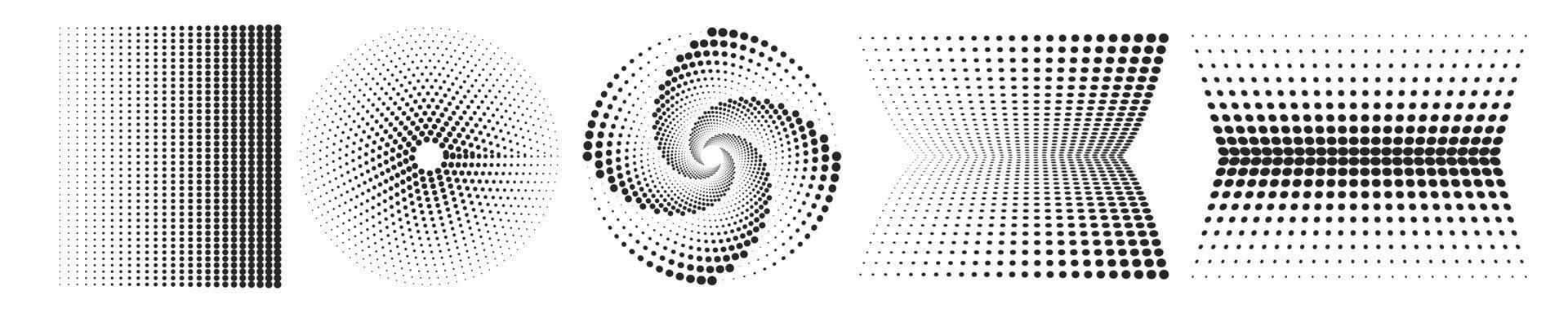 geometrisch Gitter von dunkel Farbe auf ein transparent Hintergrund. 3d abstrakt Hintergründe, Muster, Elemente im modisch psychedelisch Stil. y2k. vektor