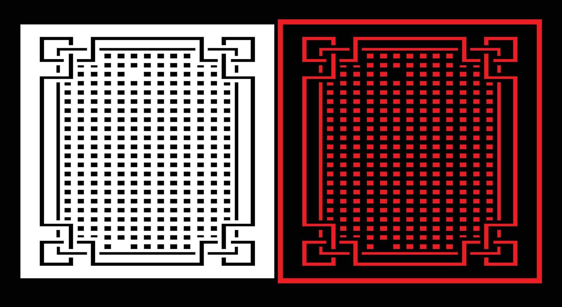 dekorativ Mauer Paneele einstellen jali Design cnc Muster, Laser- Schneiden Muster, Router cnccutting.jali Laser- Schnitt dekorativ Panel einstellen mit Spitze Muster. vektor